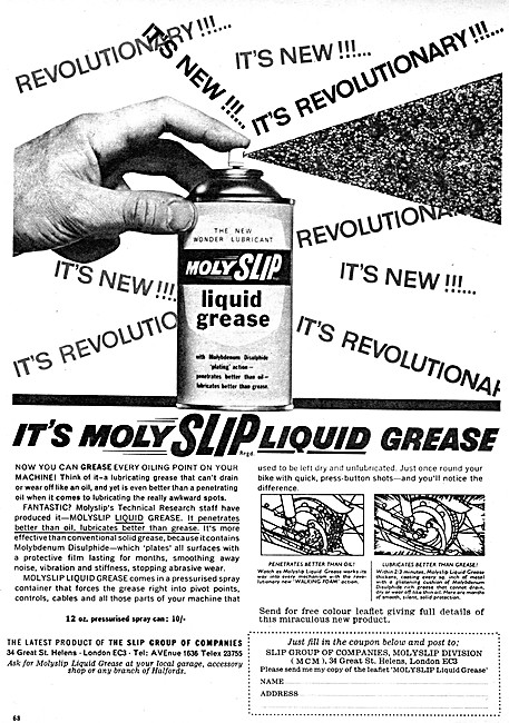 Molyslip Lubricating Grease - Molyslip Liquid Grease             