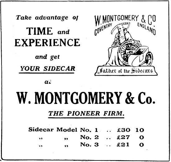 Montgomery Motor Cycles - Montgomery Sidecar Model 1             