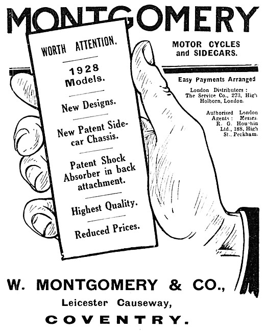 Montgomery Motor Cycles & Sidecars                               