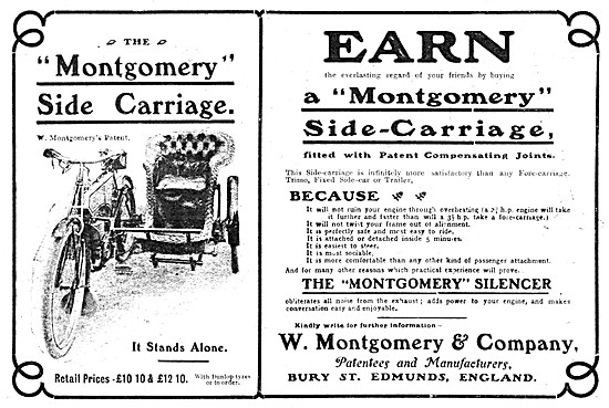 Montgomery Sidecars - 1904 Montgomery Motor Cycle Side-Carriage  