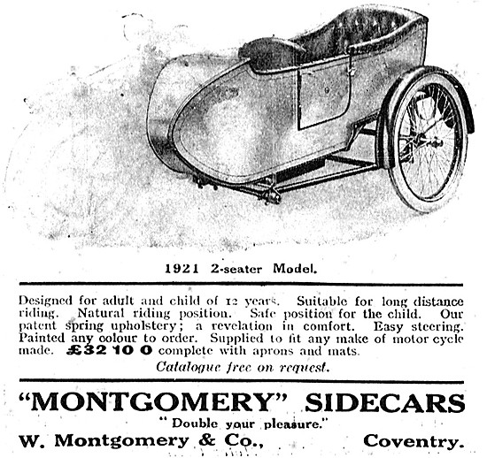 1921 Montgomery 2-Seater Sidecar                                 