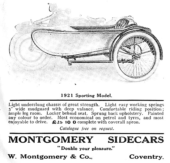 1921 Montgomery Sporting Sidecar                                 