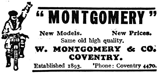 Montgomery Motor Cycles                                          
