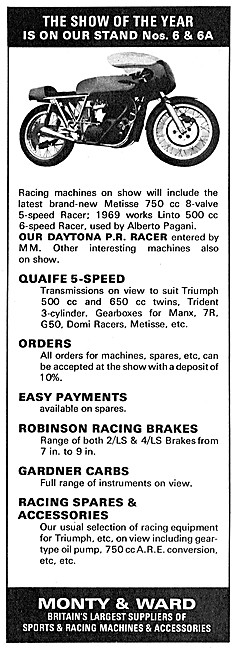 Monty & Ward Daytona P.R. Racer 1970                             