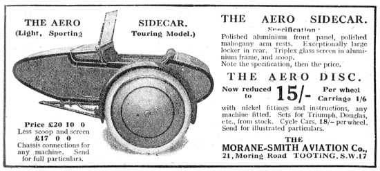 1923 Morane-Smith Aero Sidecar                                   