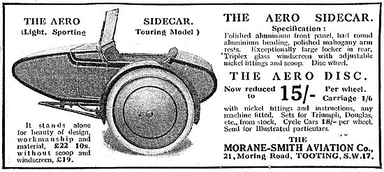 1923 Morane-Smith Aero Sidecar                                   
