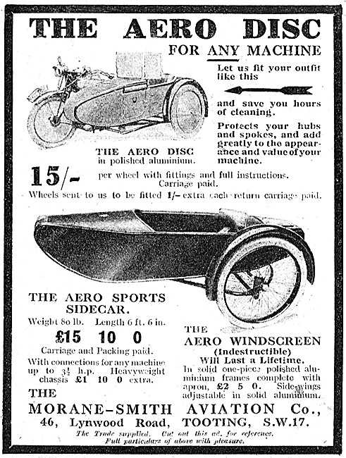 1923 Morane-Smith Aero Sports Sidecar                            