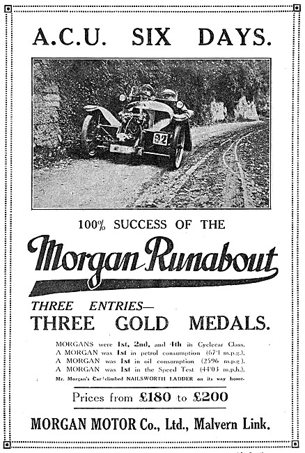 1920s Morgan Runabout Three Wheeler                              