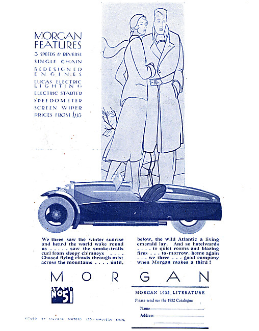 Morgan Three Wheeler Cars 1931                                   