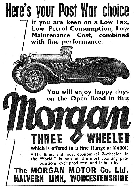 Morgan Three Wheelers 1943                                       