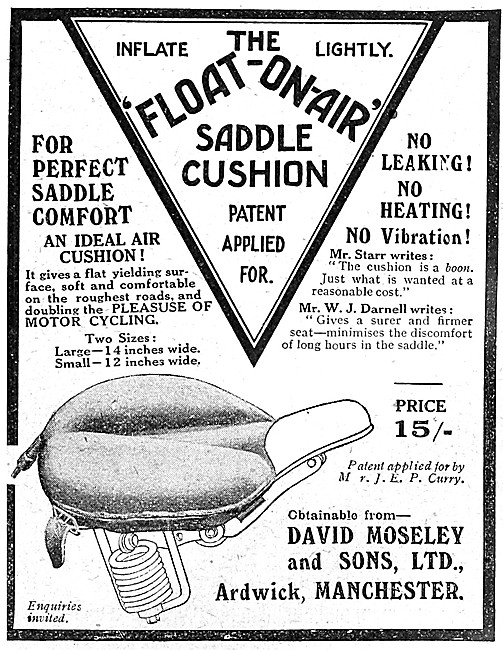Moseley Float-On-Air Cushions - Moseley Saddle Cushions          