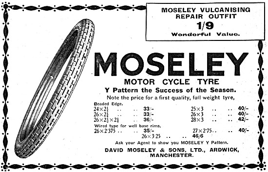 Moseley Motor Cycle Tyres                                        