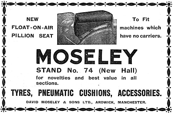 Moseley Float-On-Air Motor Cycle Cushions - Moseley Seats        