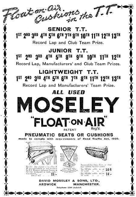 Moseley Pneumatic Float-On-Air Seat Cushions - Moseley Seats     