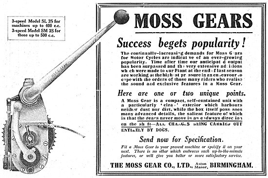 Moss Gears - Moss Motor Cycle Gearboxes                          