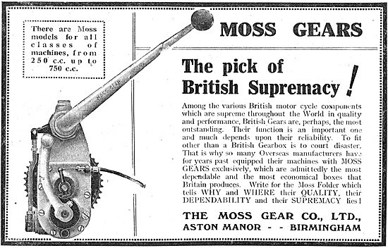 Moss Gears - Moss Motor Cycle Gearboxes                          
