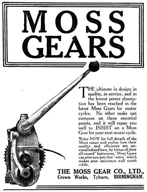 Moss Gears - Moss Motor Cycle Gearboxes                          