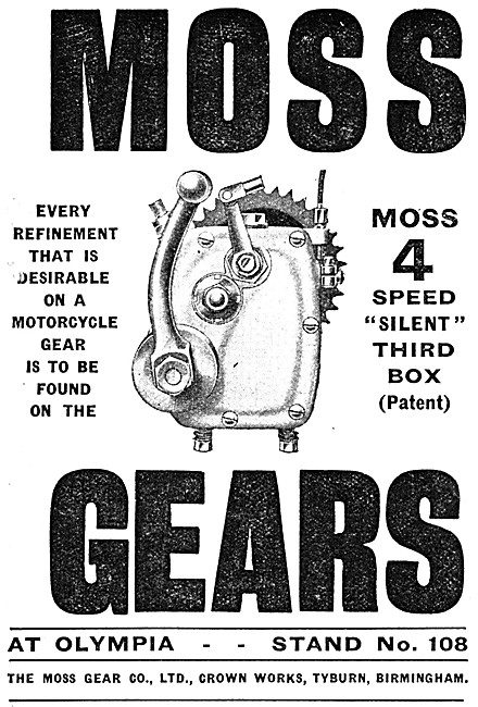 The Moss 4 Speed Motor Cycle Gear Box                            