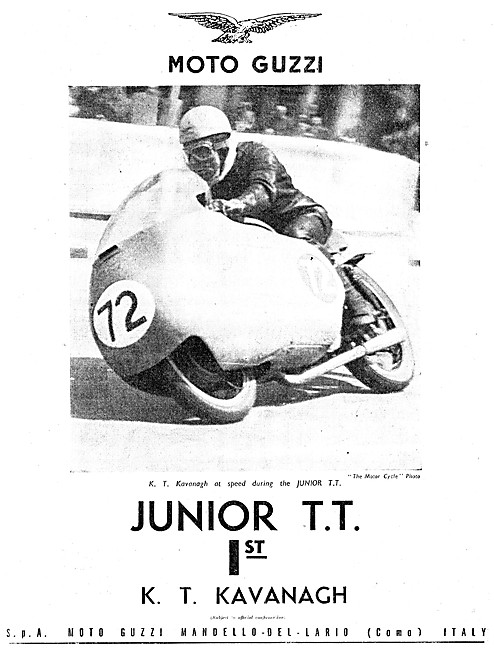 1956 Moto Guzzi TT Winning Motor Cycles                          