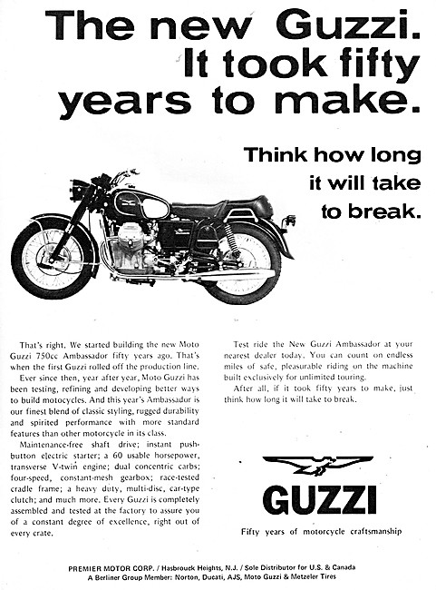 1972 Moto Guzzi Ambassador 750 cc                                