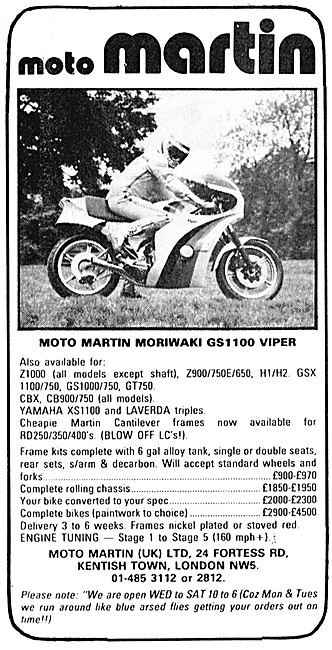 Moto Martin Morowaki GS1100 Viper                                