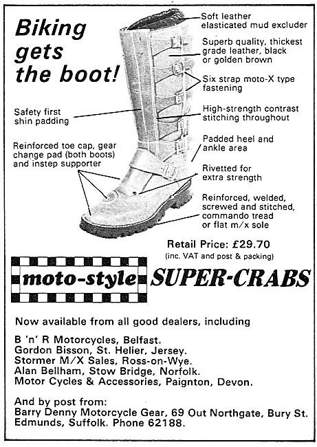 Moto-Style Super-Crabs Boots                                     
