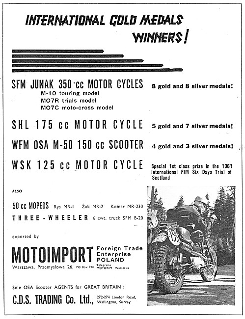 WFM - OSA - RYs - ZAK - Komar Two Wheelers- CDS Trading Ltd      