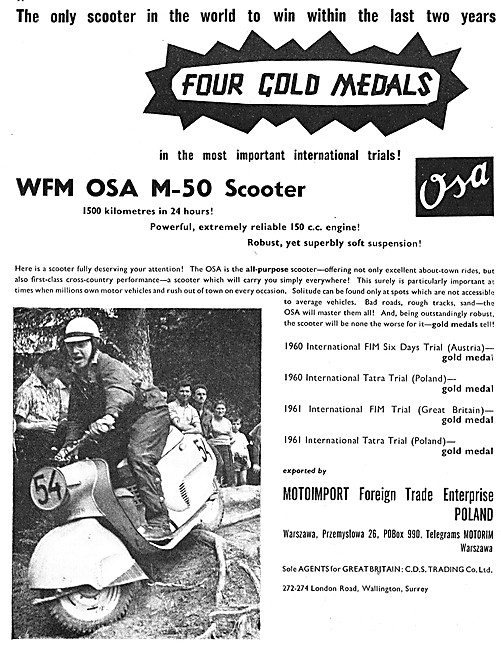 1962 WFM OSA M-50 Scooter                                        