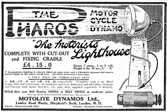 Motolite Pharos Dynamo Lighting Set - The Motorists Lighthouse   