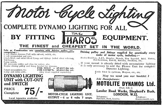 Motolite Pharos Dynamo Lighting Set                              