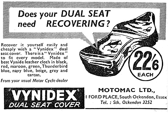 Motomac Vynidex Dual Seat Covers                                 
