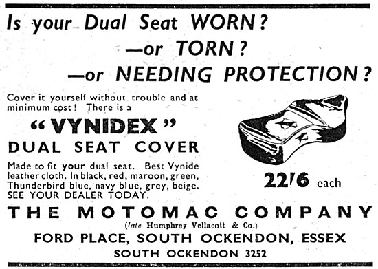 Cyclomac Vynidex Dual Seat Cover                                 