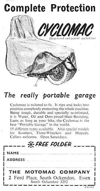 Cyclomac Motor Cycle Cover - Motomac                             