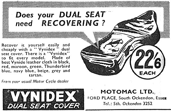 Motomac Vynidex Dual Seat Cover                                  