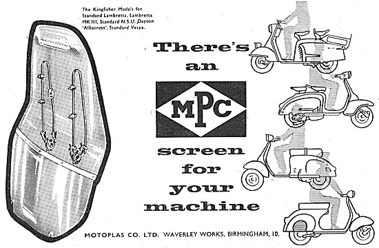 MPC  Motoplas Motor Scooter Windscreens                          