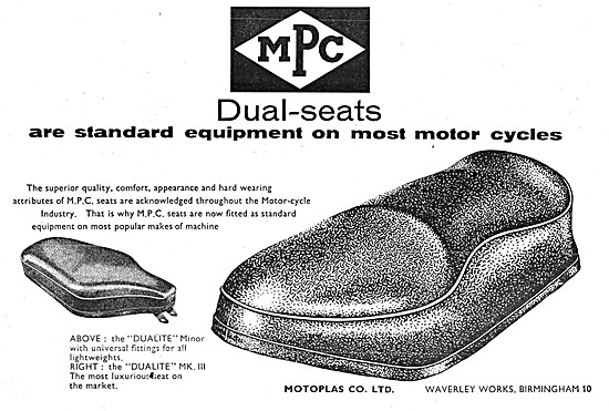MPC Motoplas Dual-Seats - Dualite Motrocycle Seat                