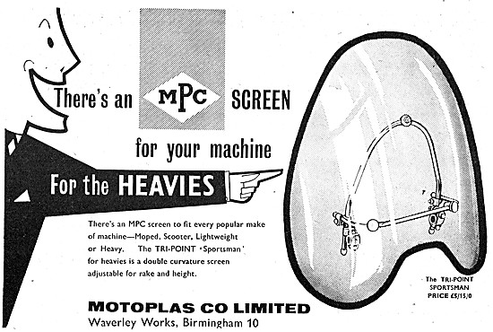 MPC Motoplas Motor Scooter Windscreens                           