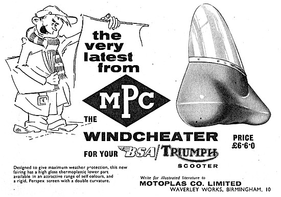 Motoplas MPC Windcheater Scooter Windscreens                     