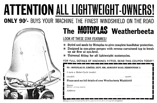 MPC Motoplas Weatherbeeta Windscreen                             