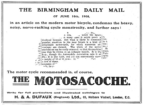 Motosacoche Motor Cycles                                         