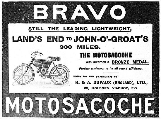 Motosacoche Lightweight Motor Cycles                             