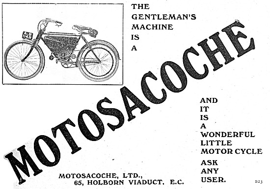 Motosacoche Motor Cycle 1909                                     