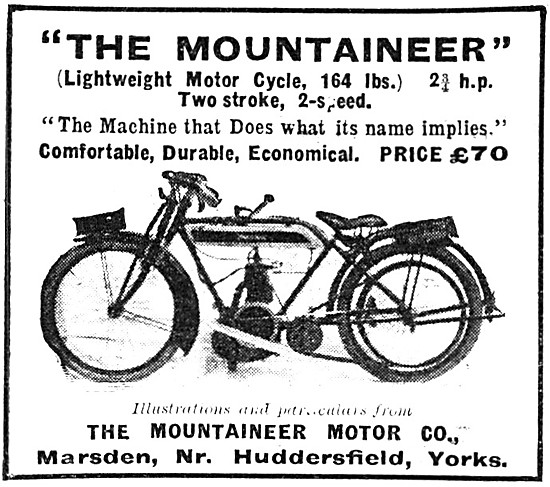 1920 Mountaineer Motor Cycle                                     