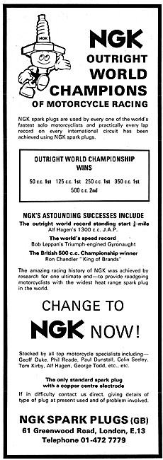 NGK Spark Plugs                                                  