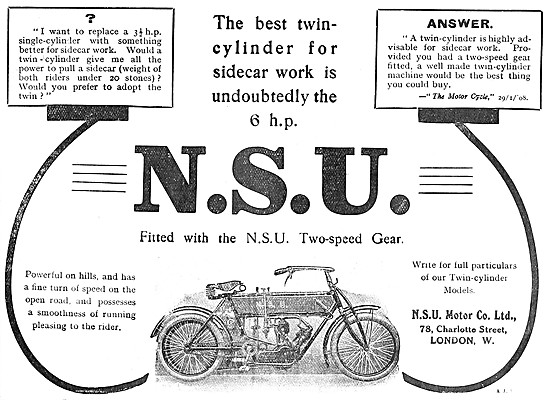N.S.U. Motor Cycles                                              