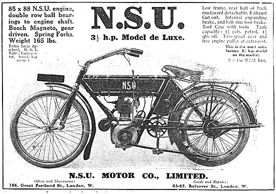 1910 NSU 3.5 hp Single                                           