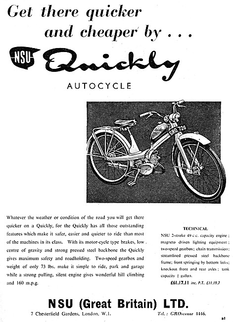 1956 NSU Quickly 49 cc                                           