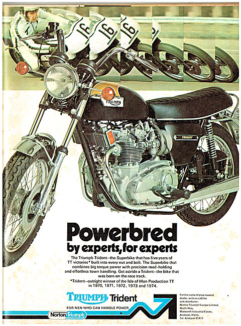1974 Triumph Trident                                             