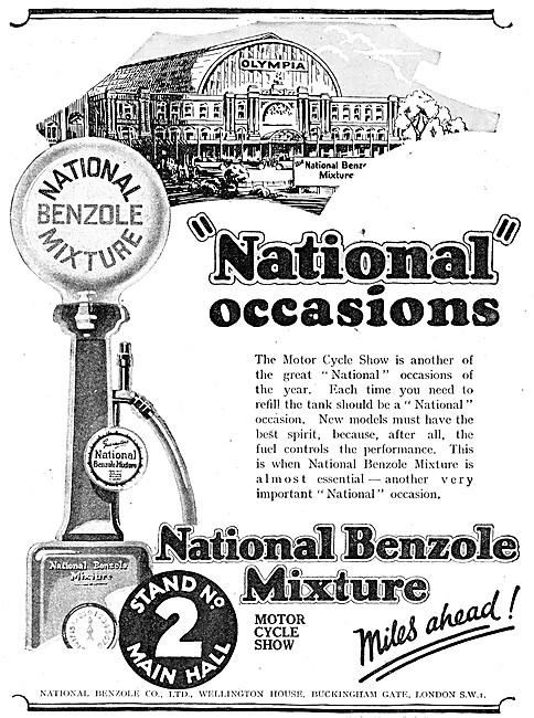 National Benzole Mixture 1926 Advert                             