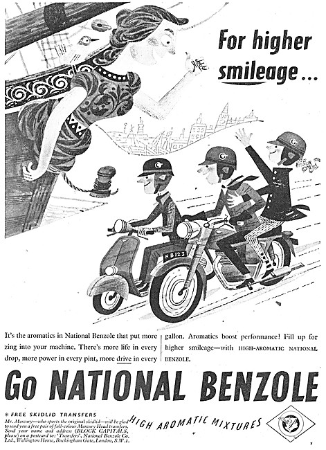 National Benzole Petrol -  Mr Mercury Helmet Transfer Offer      